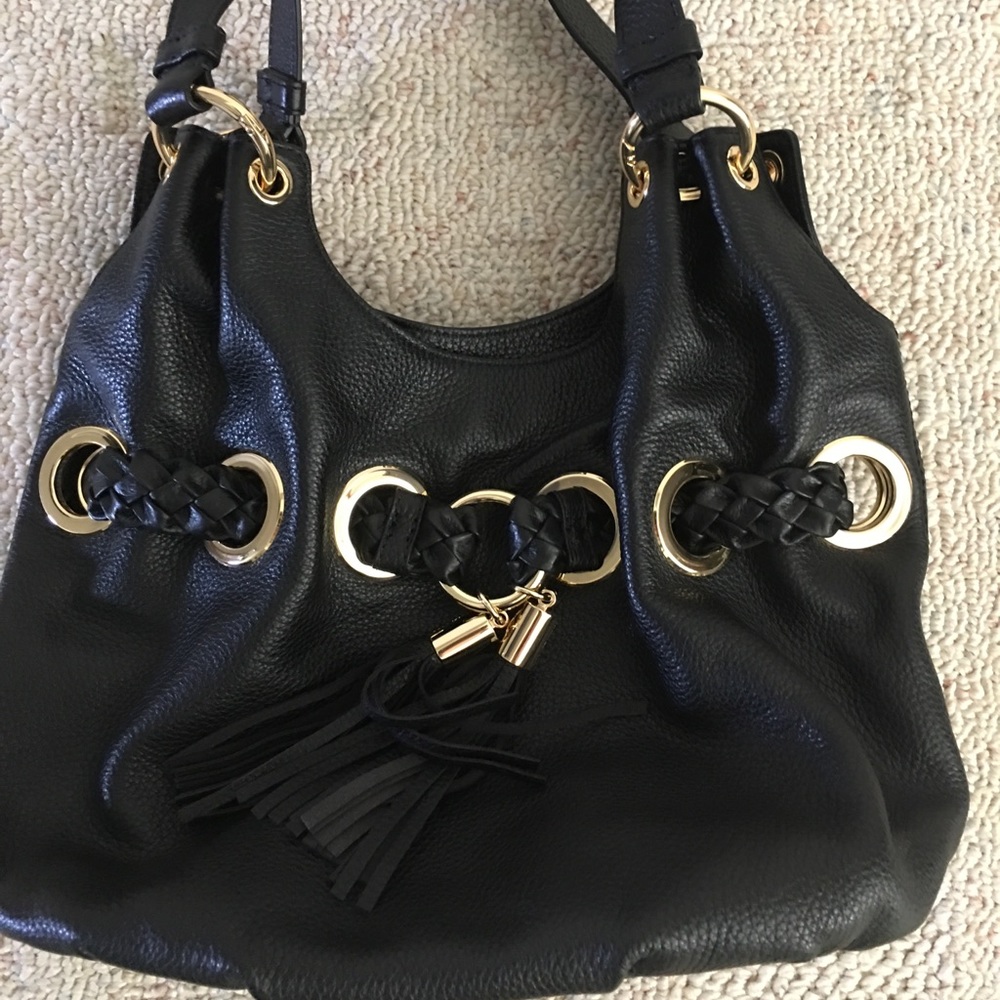 Michael Kors Braided Grommet Lg Shoulder Bag